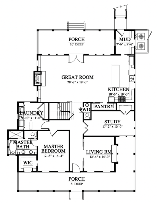Belle View House Plan (153140) by Allison Ramsey Architects ...