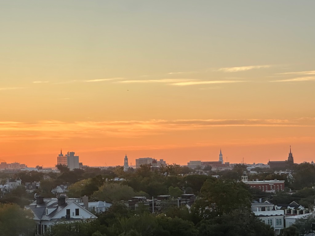 sunrise, high-rise view, charleston, sc rooftops