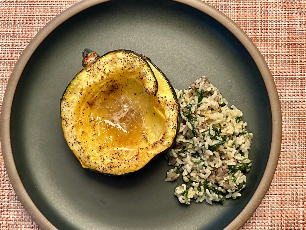 roasted acorn squash - so delicious!