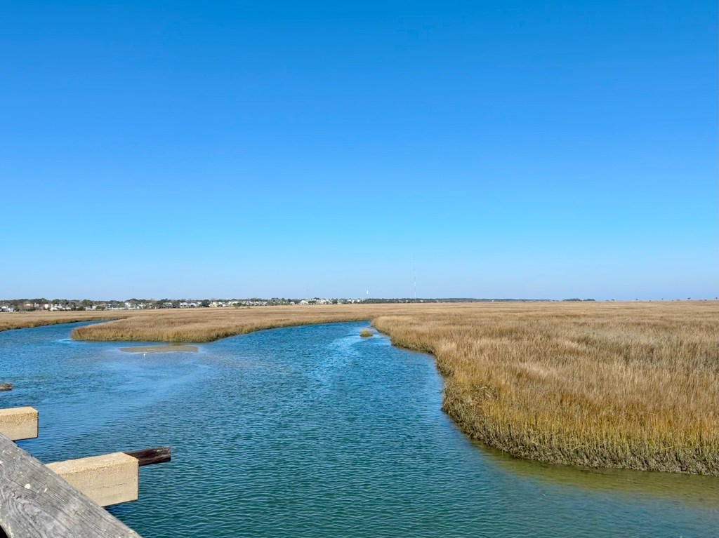 View from Pitt Street Bridge in Mount Pleasant SC.