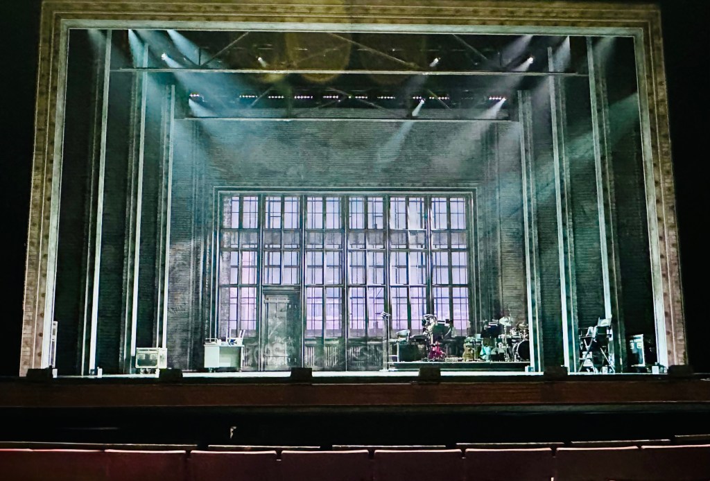 Stage for MJ the Musical before the show started.